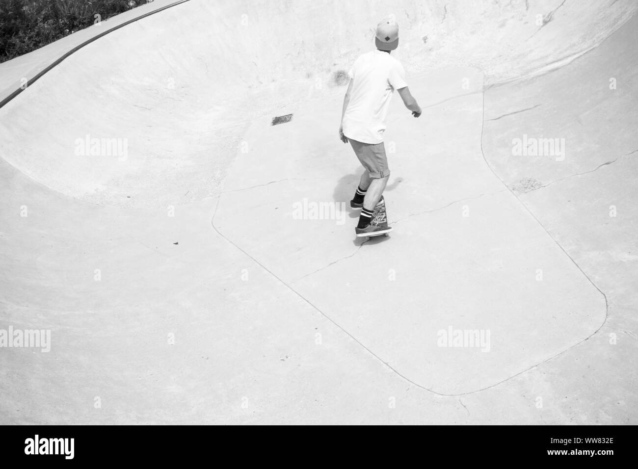 Skatepark Black and White Stock Photos & Images - Alamy