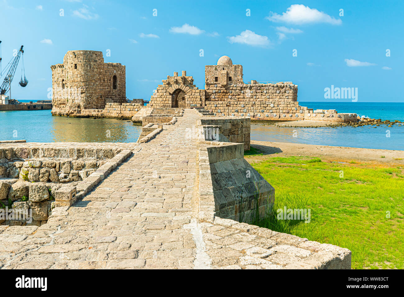 Crusaders Sea Castle Sidon Saida in South Lebanon Middle east Stock ...