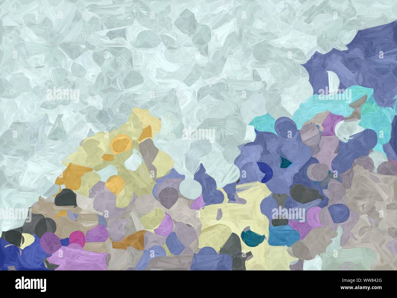 abstract creative painting style with pastel gray, light gray and dark ...
