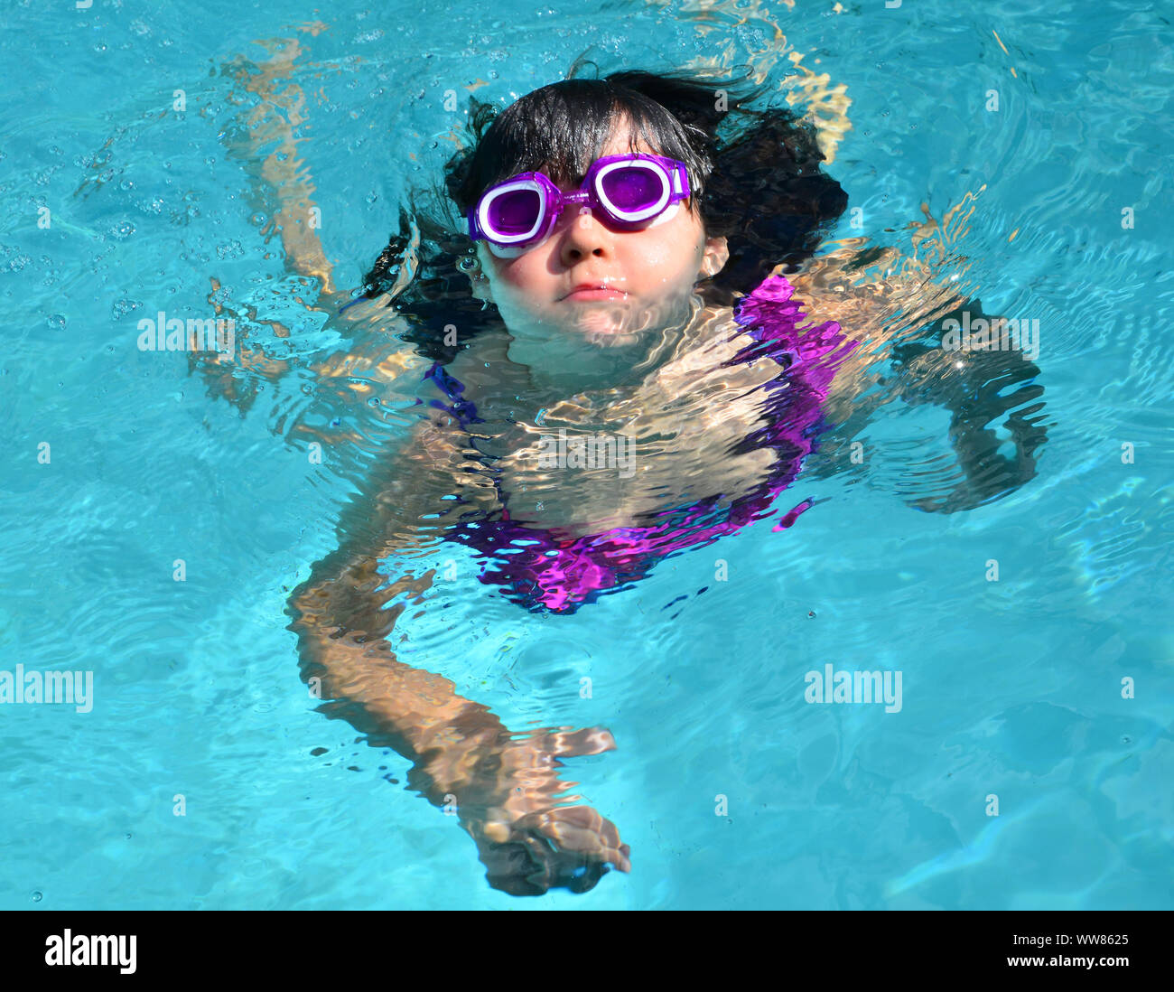 Children playing and in the swimming pool Stock Photo - Alamy