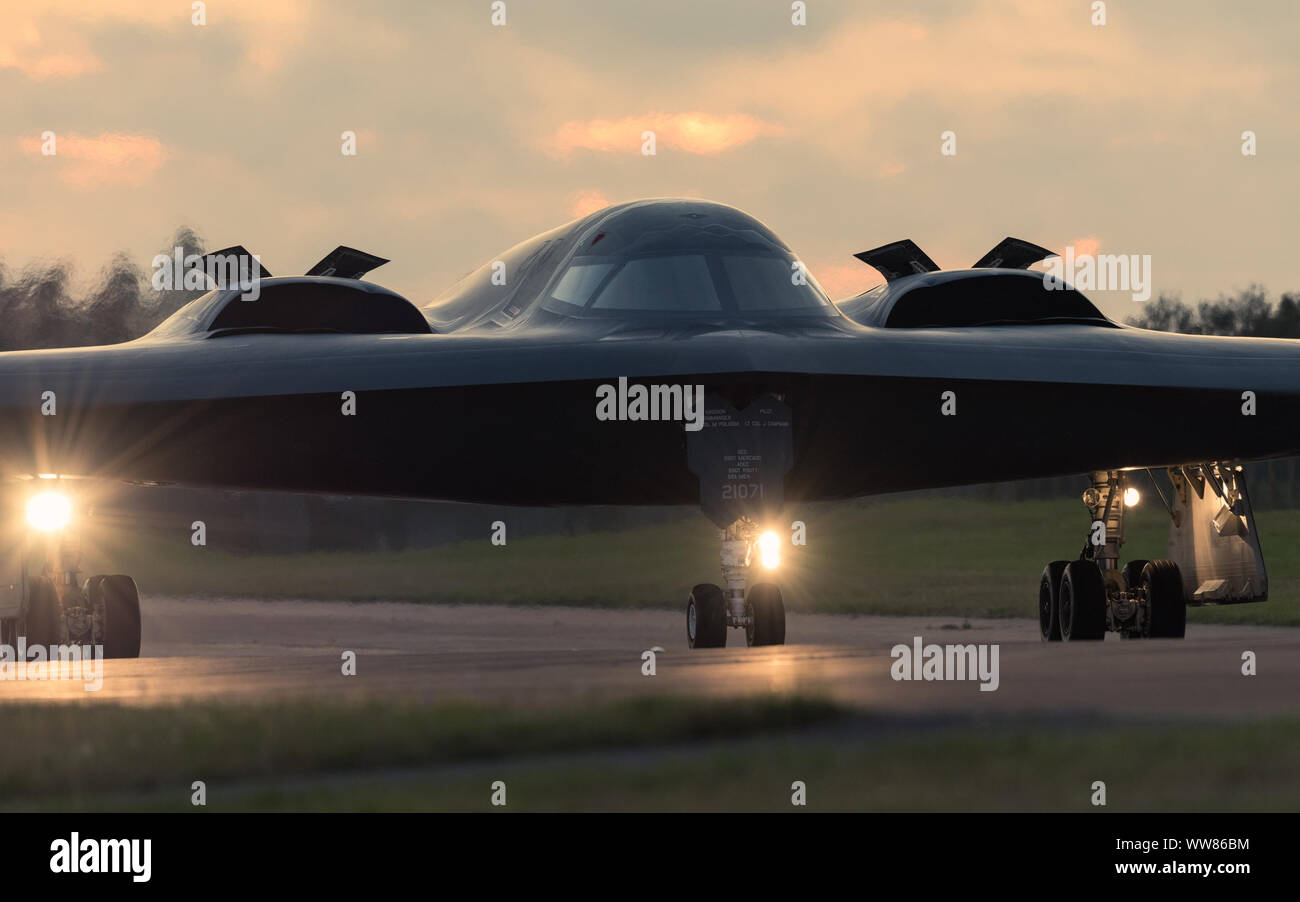 A B2 Spirit Stealth Bomber, assigned to the 509th Bomb Wing, at