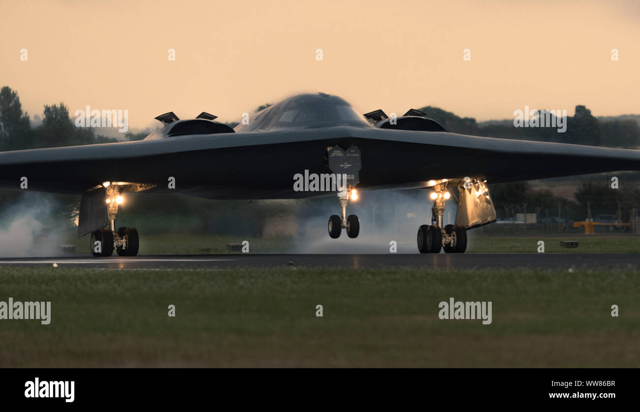 A B2 Spirit Stealth Bomber, assigned to the 509th Bomb Wing, at