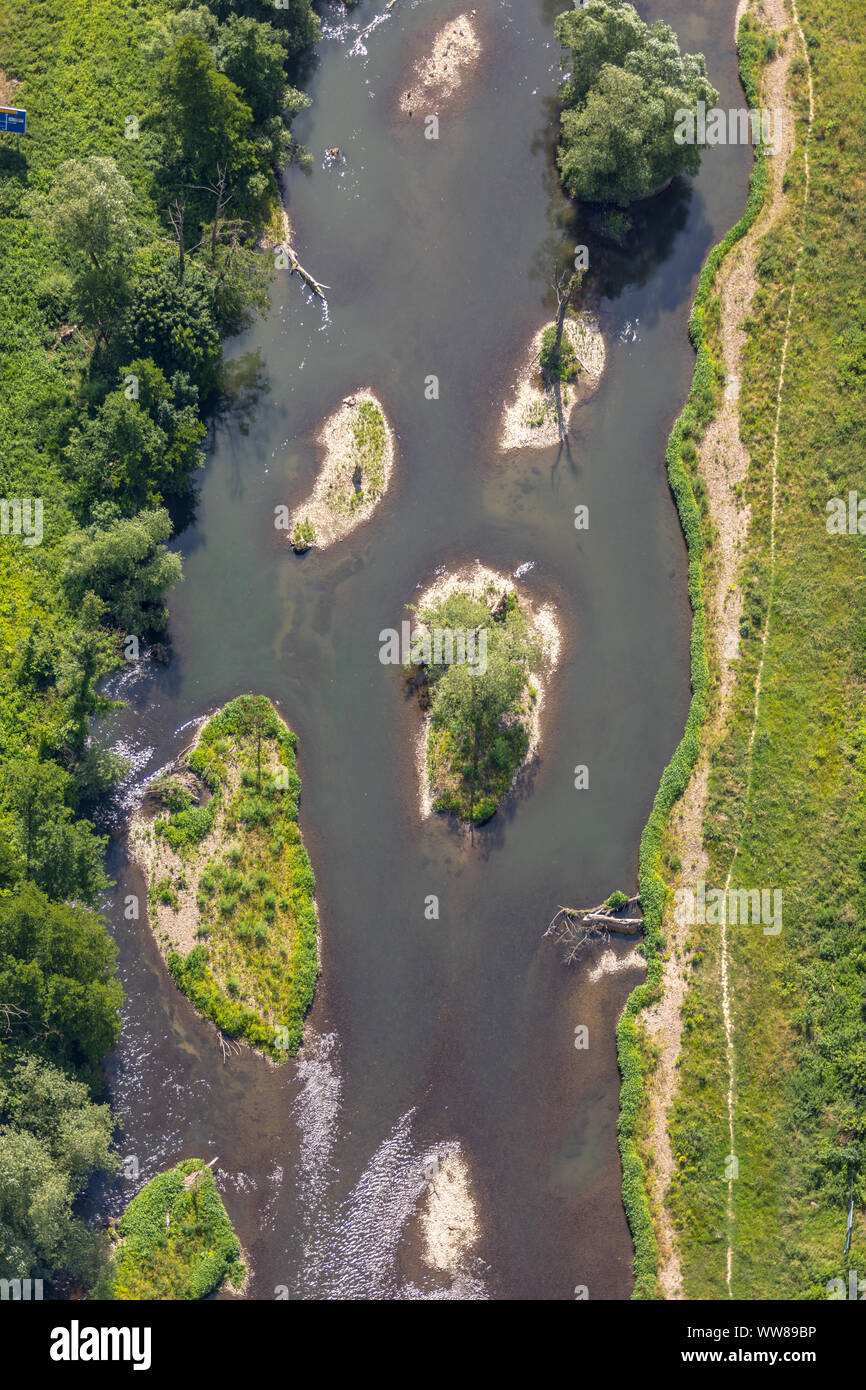 Renaturation, River Ruhr, Ruhraue near Bruchhausen, Arnsberg, Sauerland,  North Rhine-Westphalia, Germany Stock Photo - Alamy