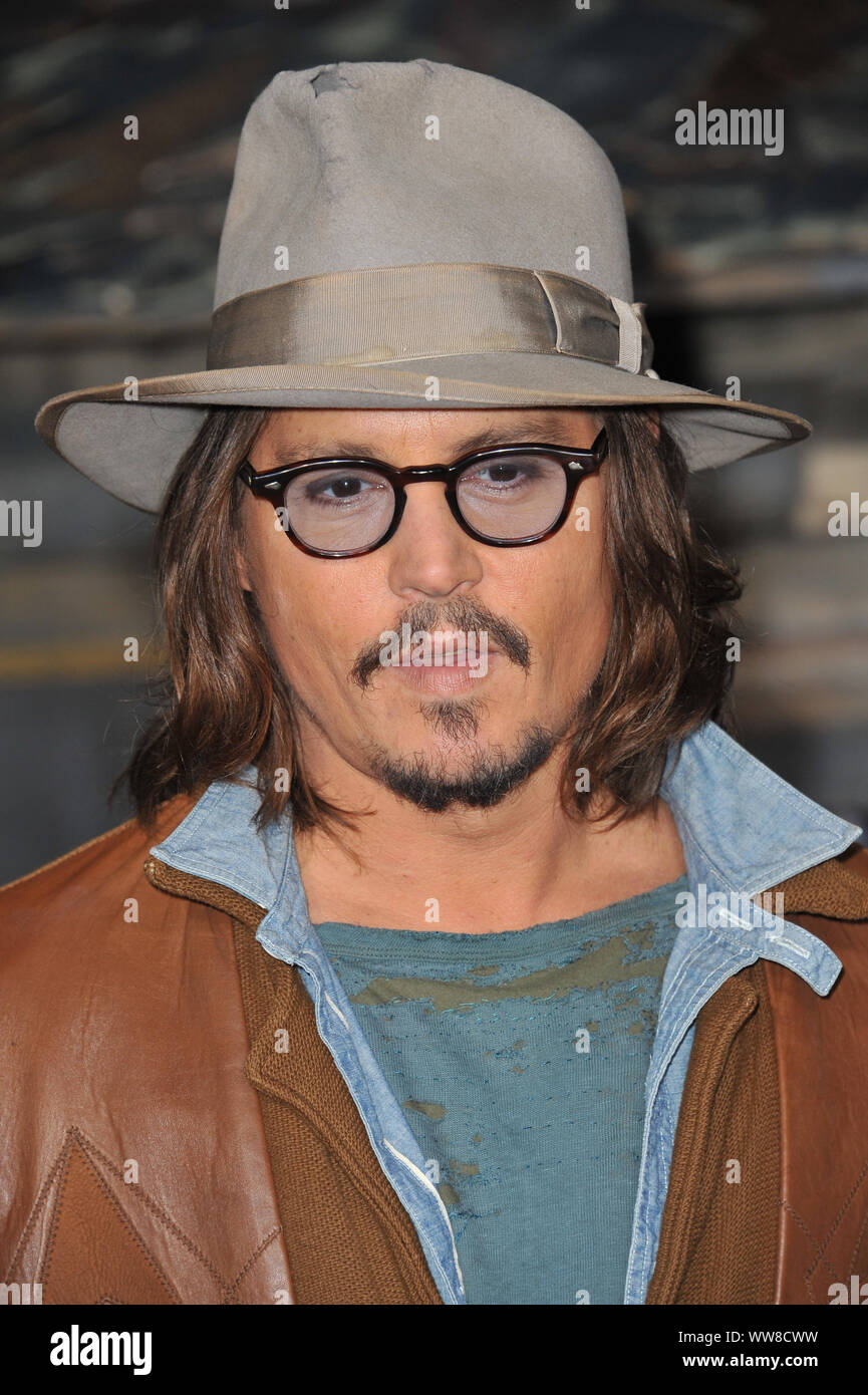 LOS ANGELES, CA. February 14, 2011: Johnny Depp at the Los Angeles
