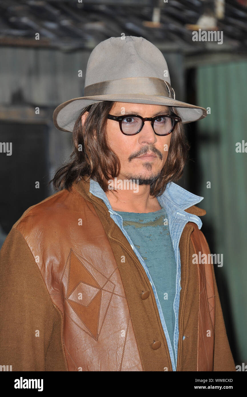 LOS ANGELES, CA. February 14, 2011: Johnny Depp at the Los Angeles
