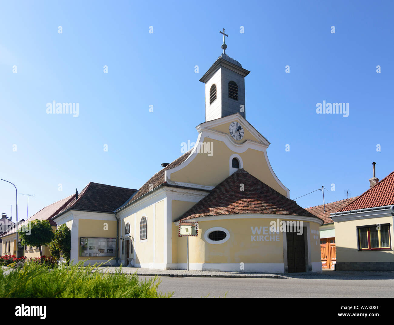 Haugsdorf, church Weinkirche in Jetzelsdorf in Weinviertel (wine quarter), Lower Austria, Austria Stock Photo