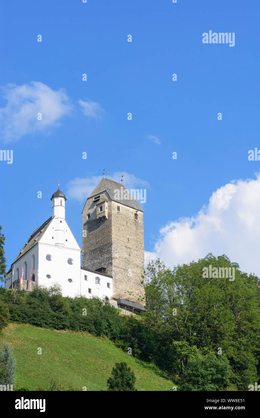 Schwaz, castle Freundsberg, Silberregion Karwendel, Karwendel Silver Region, Tyrol, Austria Stock Photo