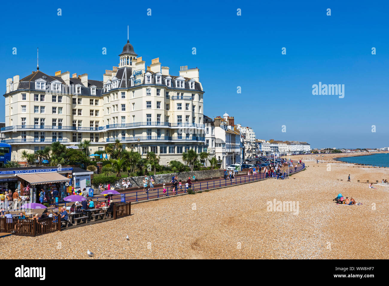 England, East Sussex, Eastbourne, Eastbourne Beach Stock Photo