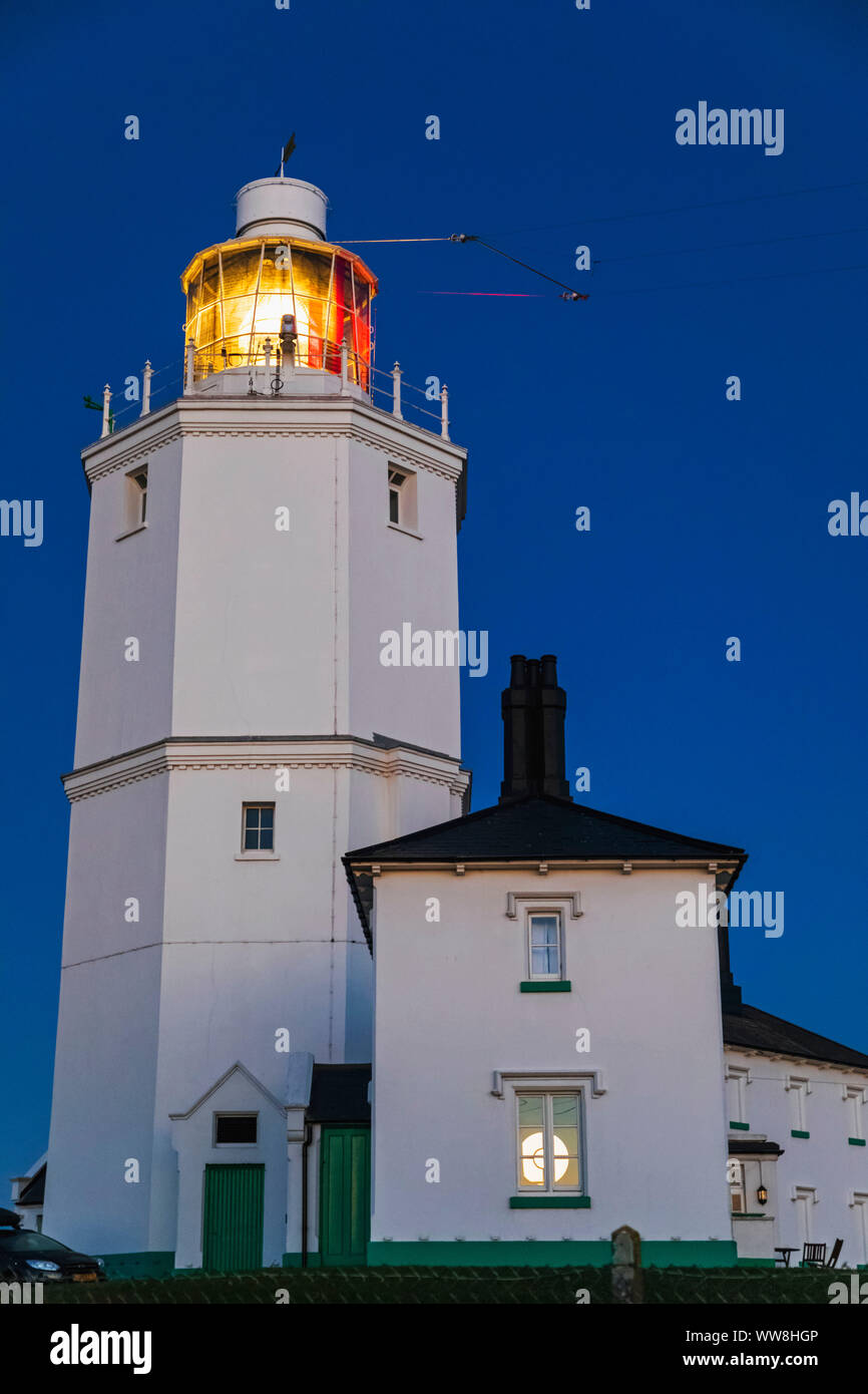 England, Kent, Broadstairs, North Foreland Lighthouse Stock