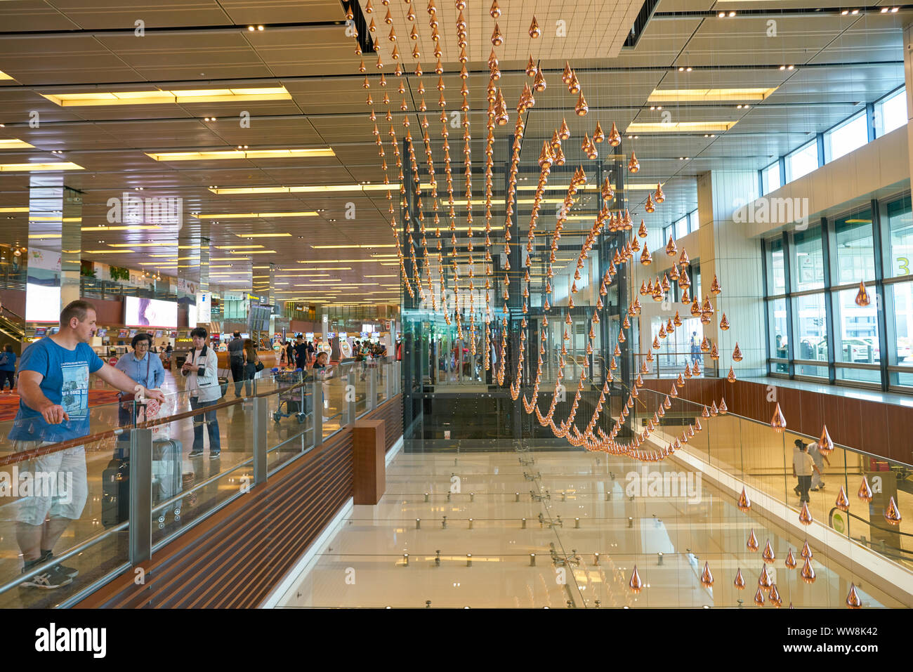 SINGAPORE CIRCA APRIL, 2019 the Rain sculpture in Singapore