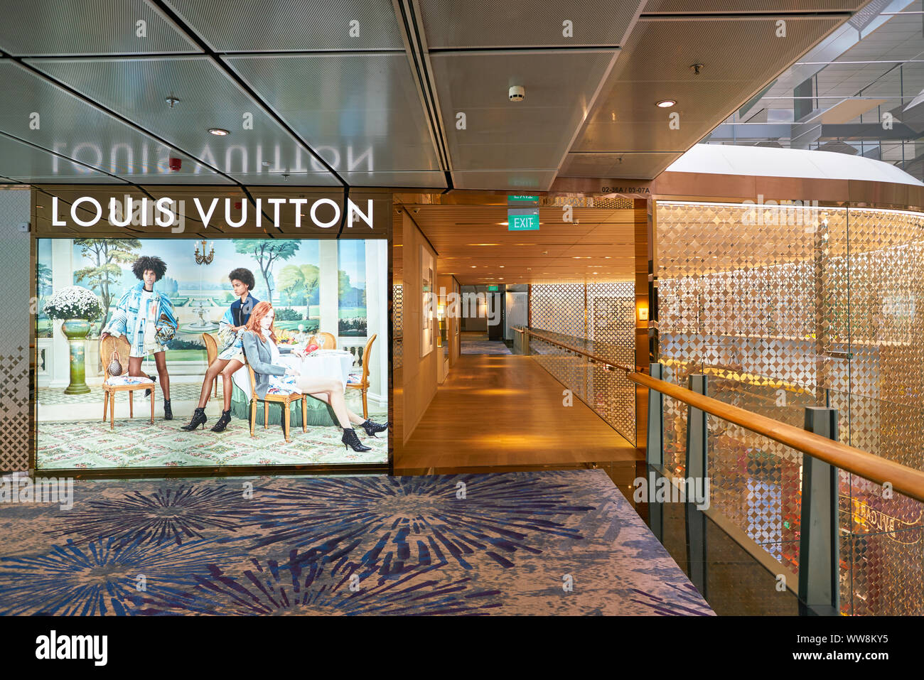 SINGAPORE - CIRCA APRIL, 2019: Interior Shot Of Louis Vuitton