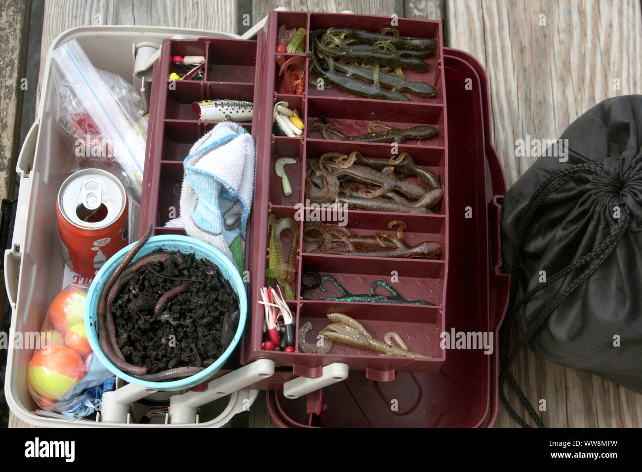 fully stocked tackle box