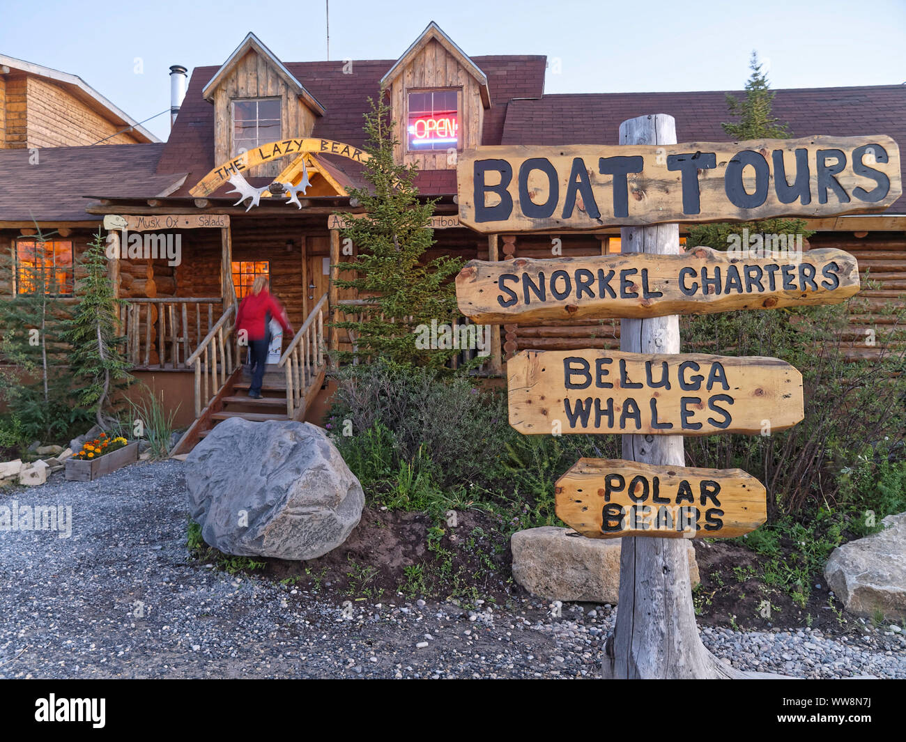 Lazy Bear Lodge Stock Photo