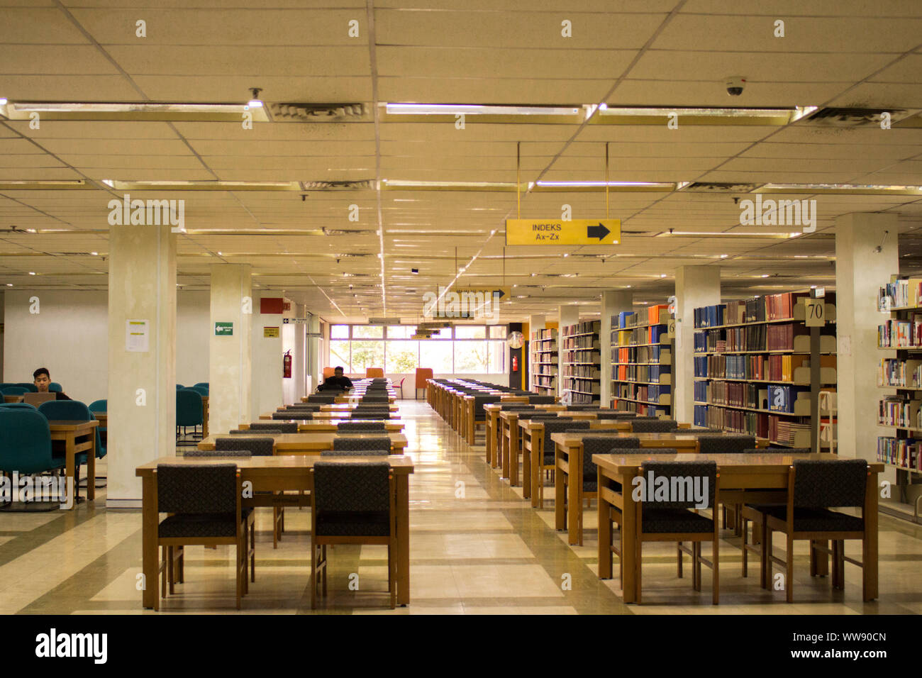 JOHOR BAHRU, MALAYSIA - 09 JUNE 2019: Library books found in 