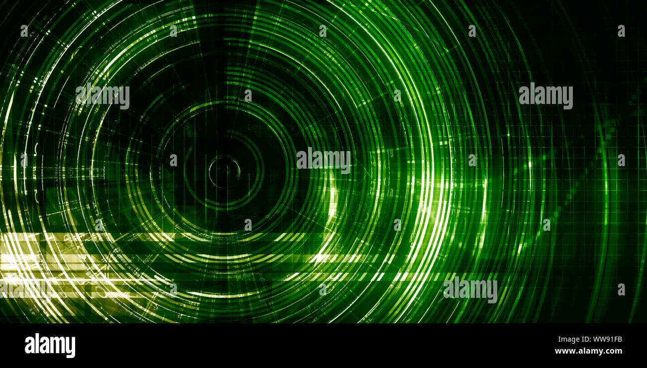 Data Storage Database Infrastructure as Futuristic Concept Stock Photo