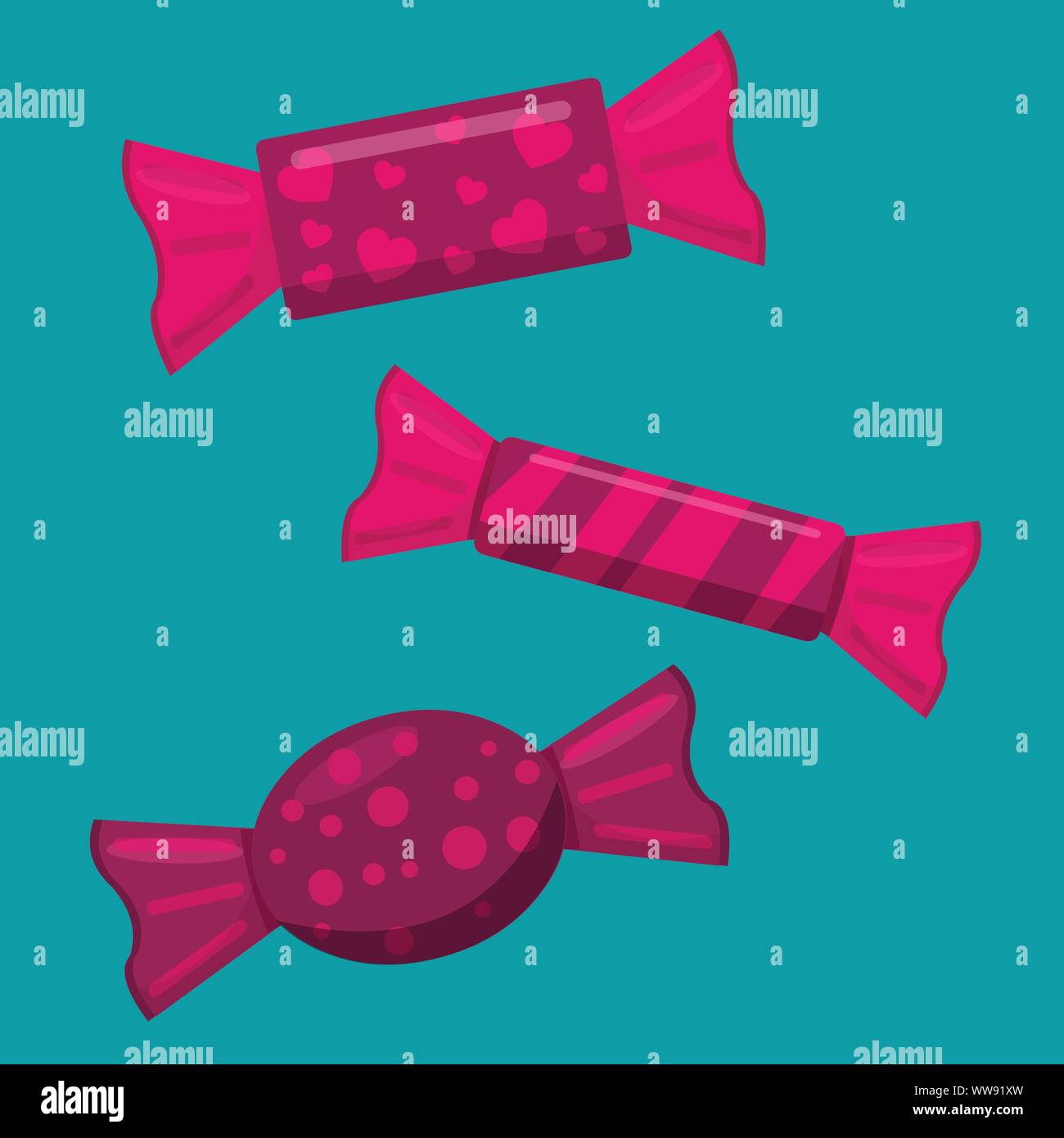 sweet candies vector illustration Stock Vector