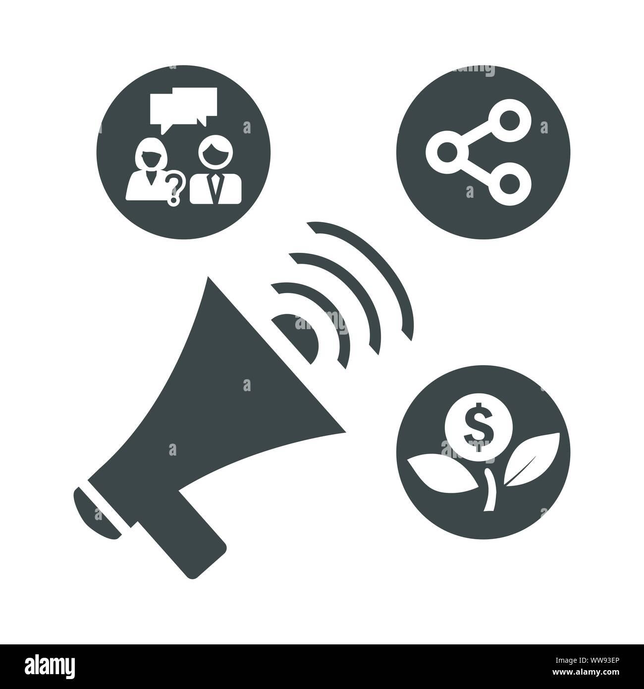 Beautiful design and fully editable Business Advertising Icon ...