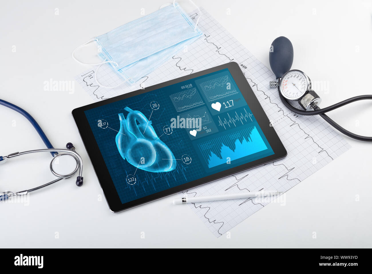 Close up of modern medical diagnostics concept Stock Photo - Alamy