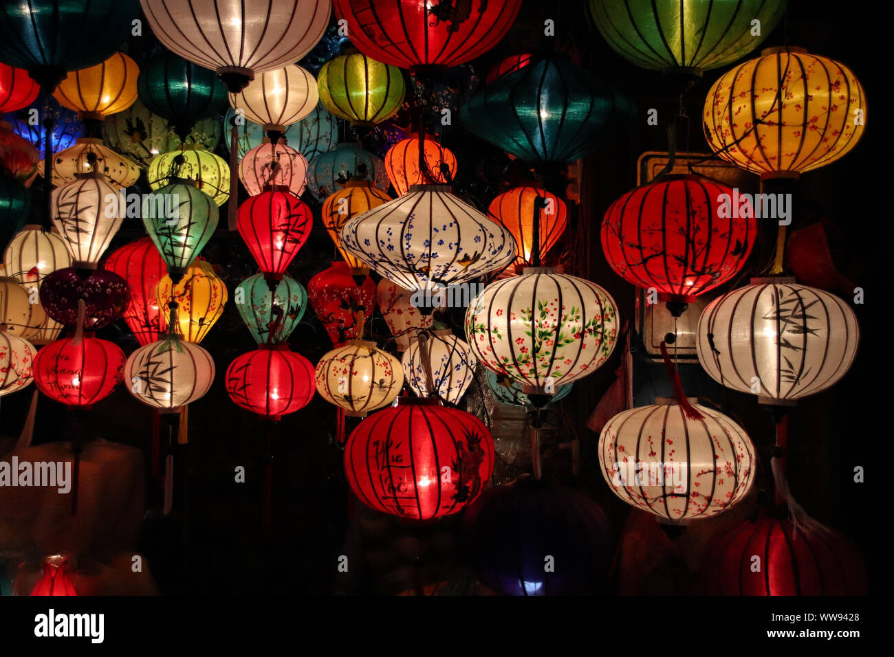 Beautiful Chinese lanterns during the Light Festival in Hoi an, Vietnam