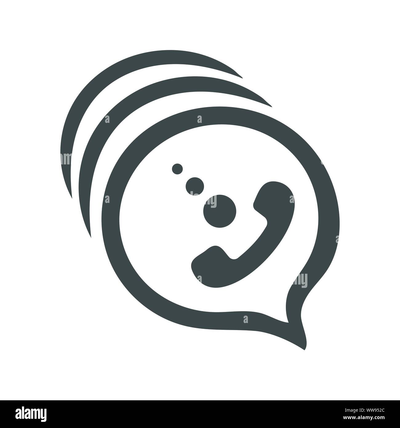 Calling, contact, call, message, customer support Stock Vector