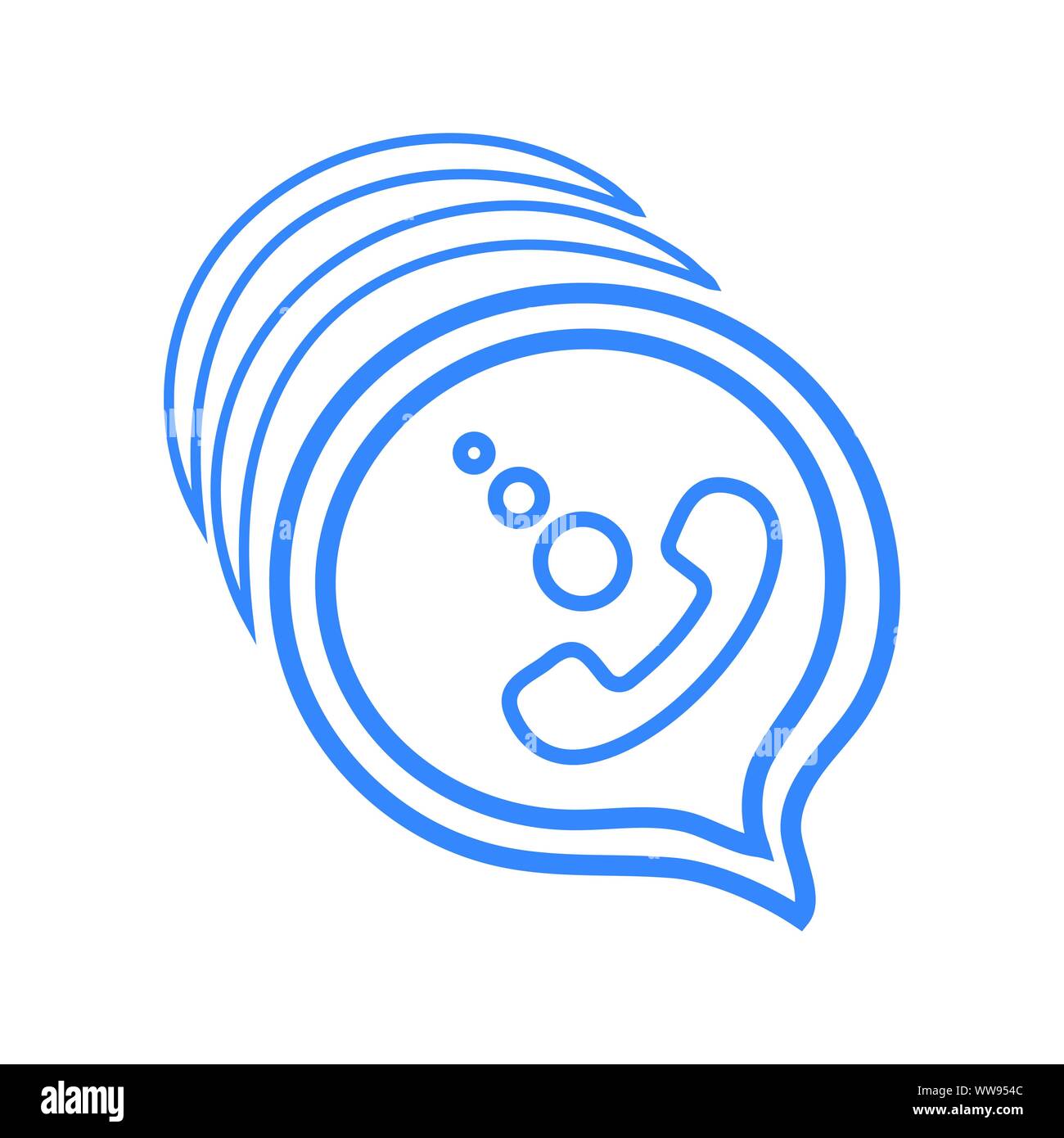 Calling, contact, call, message, customer support Stock Vector
