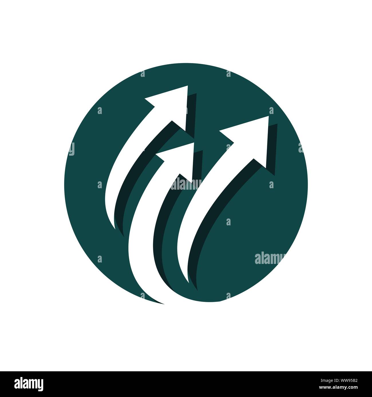 Stylish Creative Abstract Arrow logo vector icon template Stock Vector