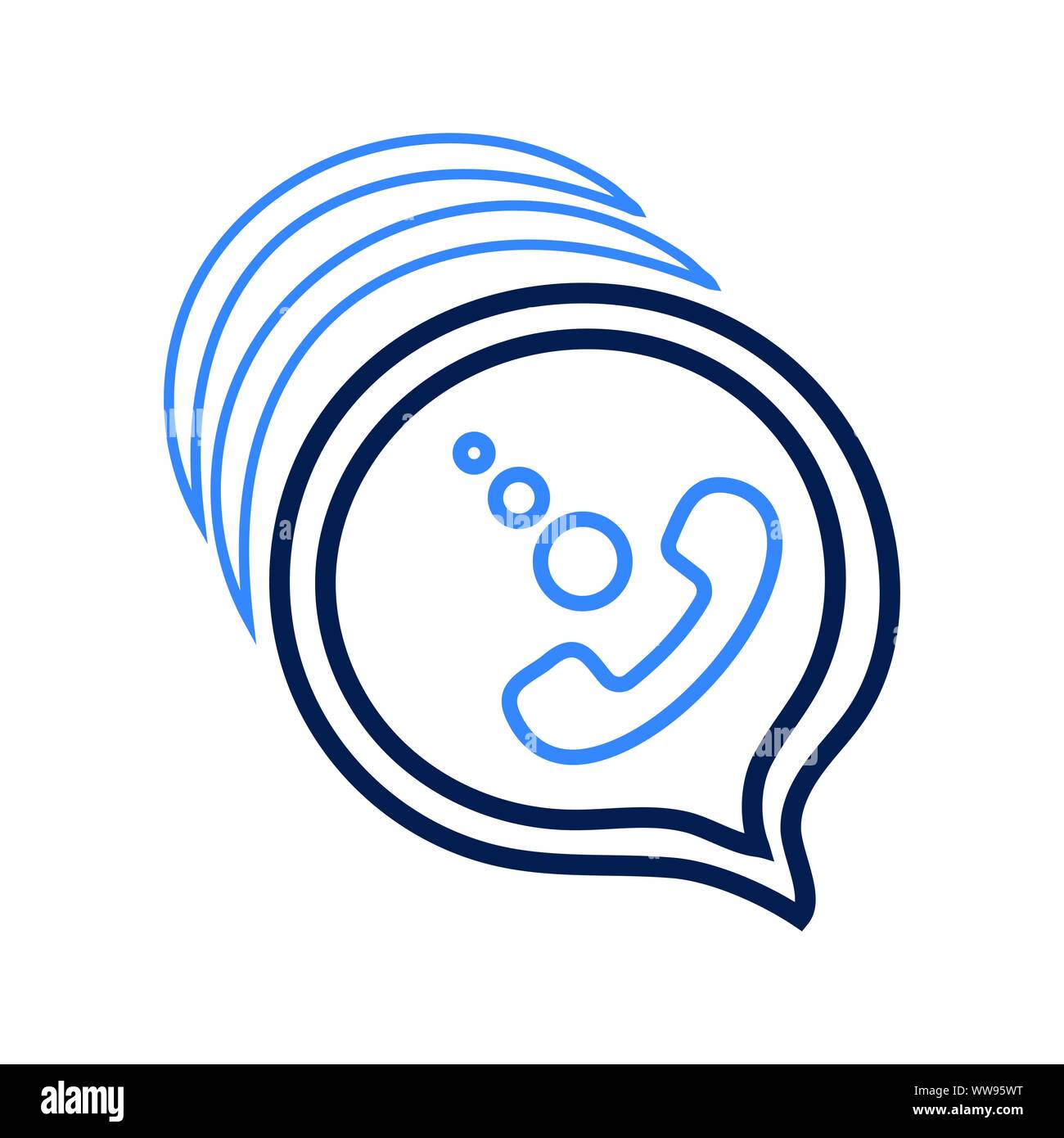 Calling, contact, call, message, customer support Stock Vector