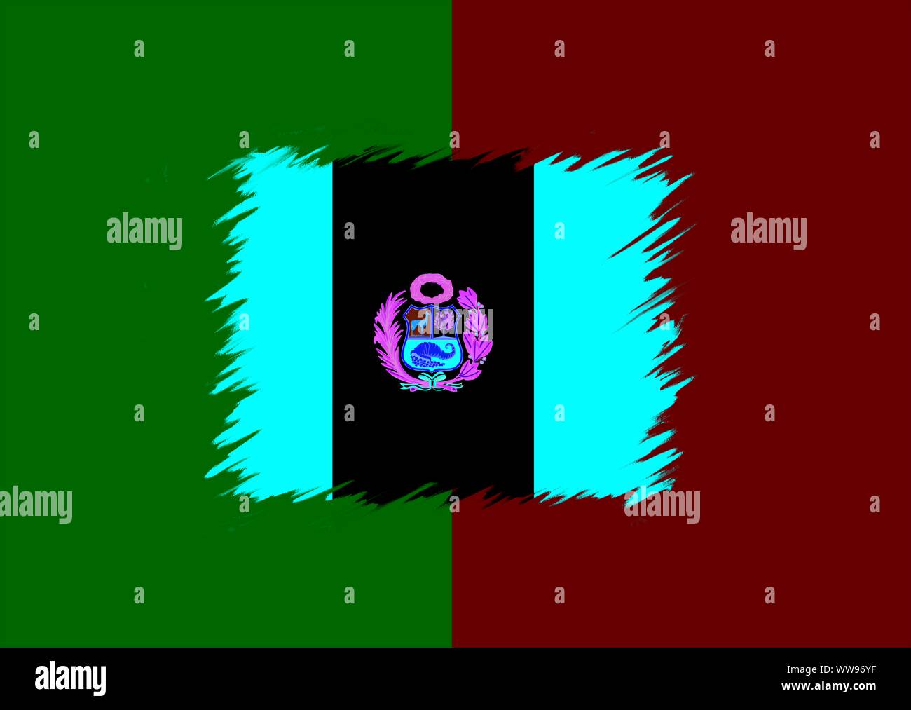 Peru flag, Peruvian flag in the colors red and white Stock Photo Alamy