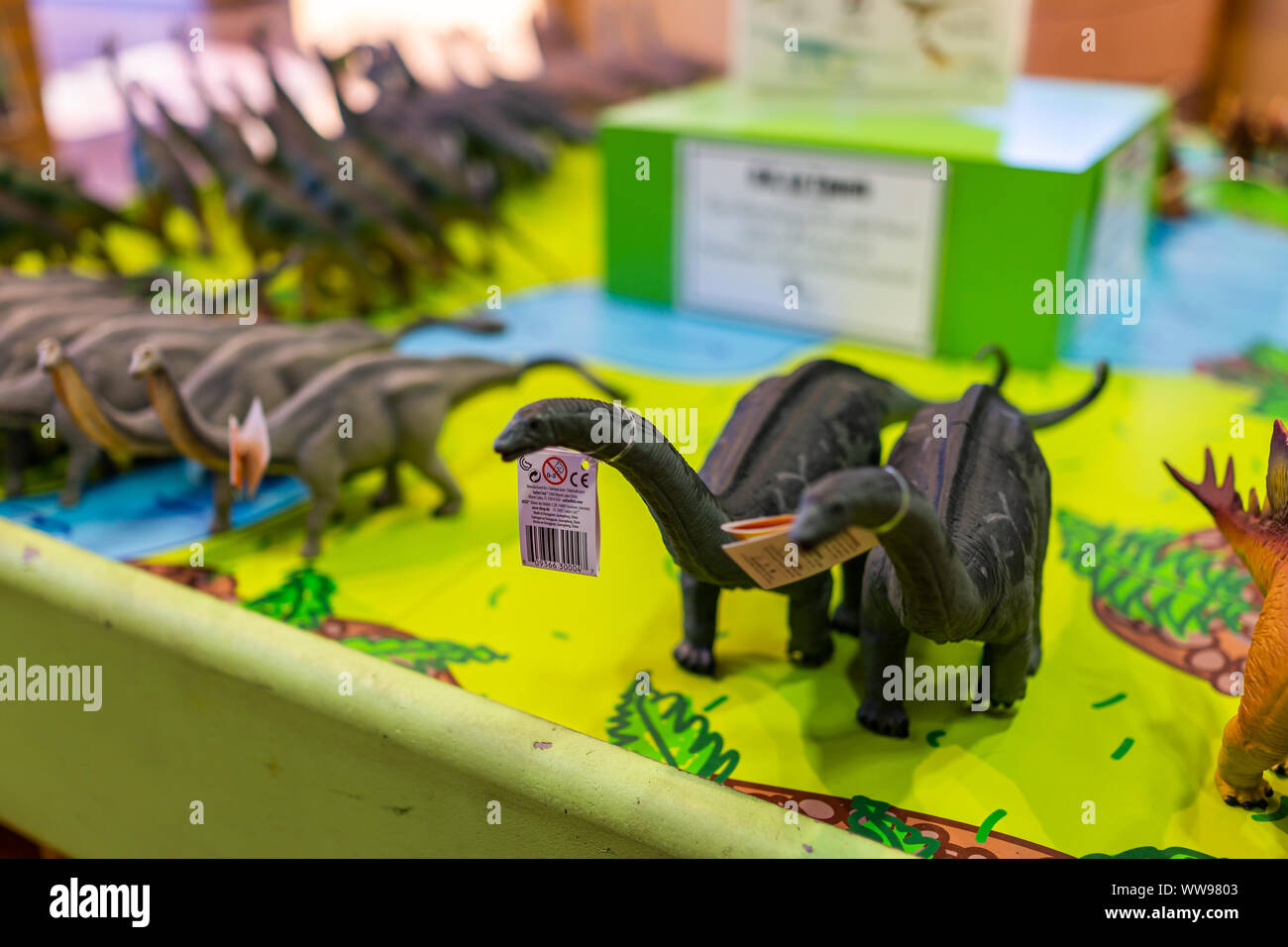 Jensen, USA July 23, 2019 Quarry visitor center inside in Dinosaur