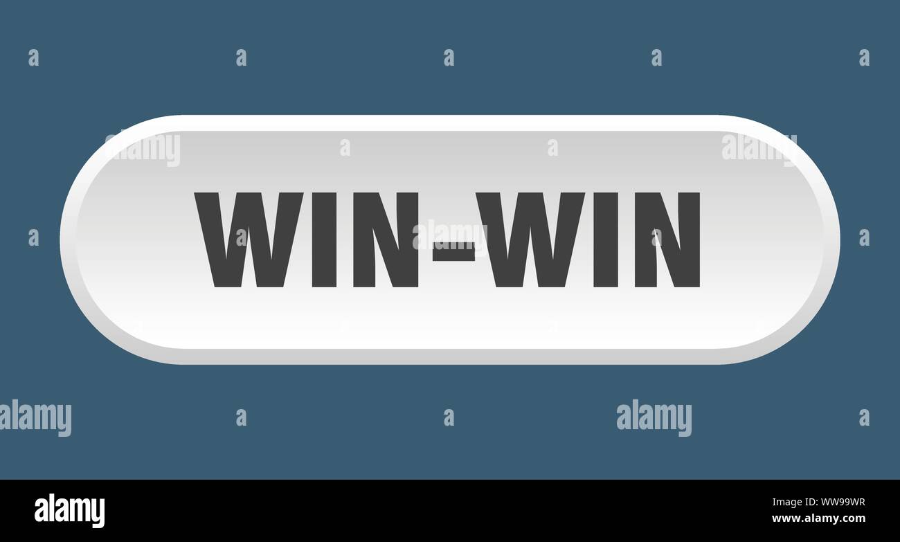 win-win button. win-win rounded white sign. win-win Stock Vector Image ...