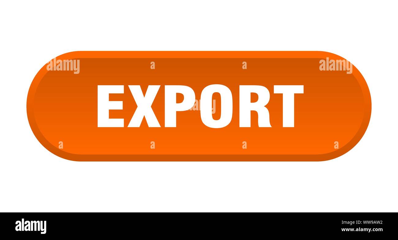 export button. export rounded orange sign. export Stock Vector Image ...