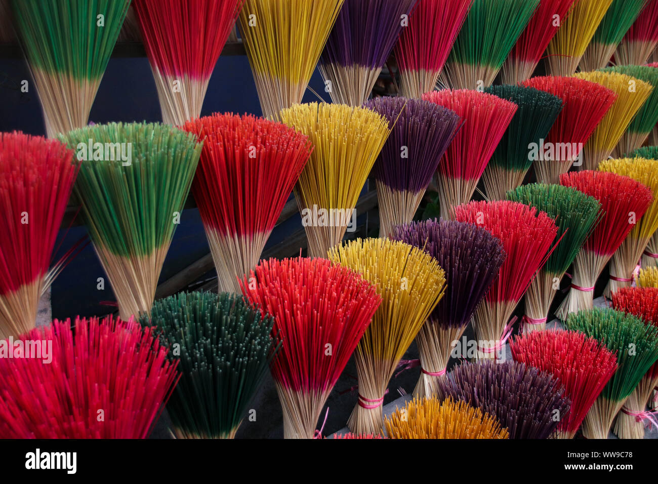 Vietnamese handmade incense sticks hires stock photography and images