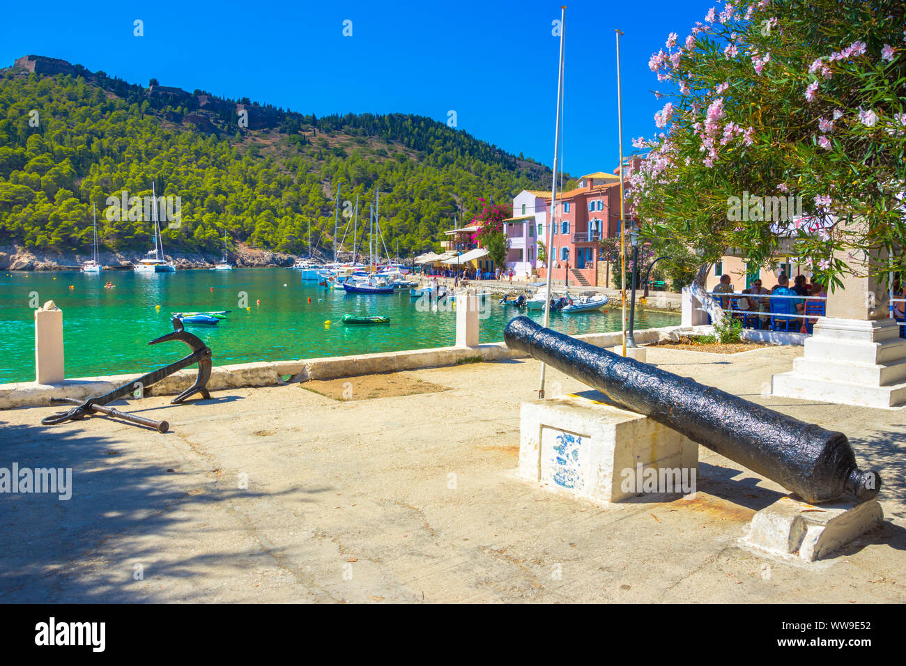 Picturesque Assos village in Kefalonia island, Greece Stock Photo