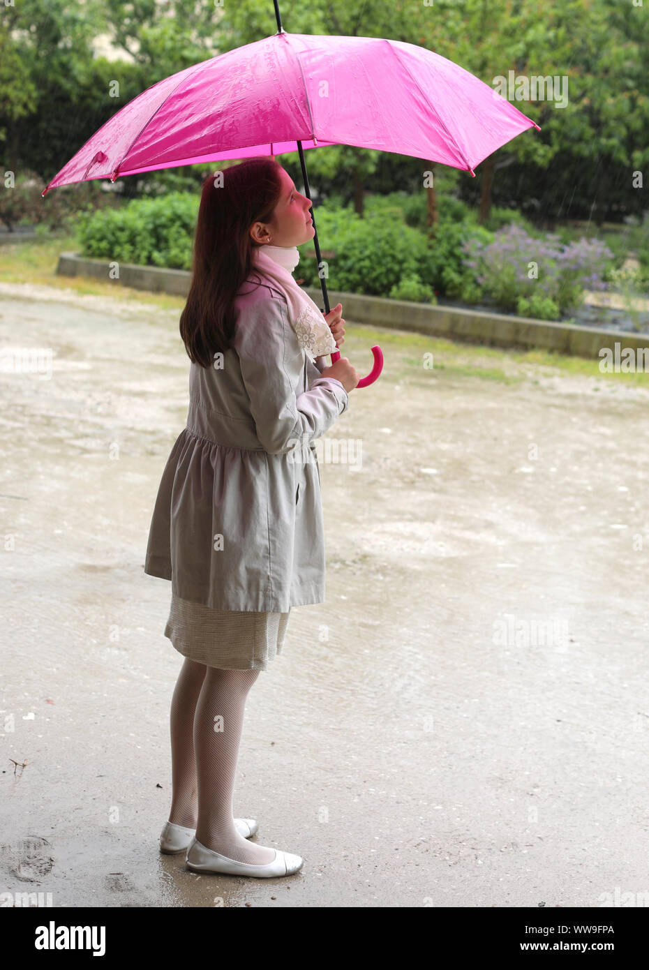 Pink rain hot sale umbrella