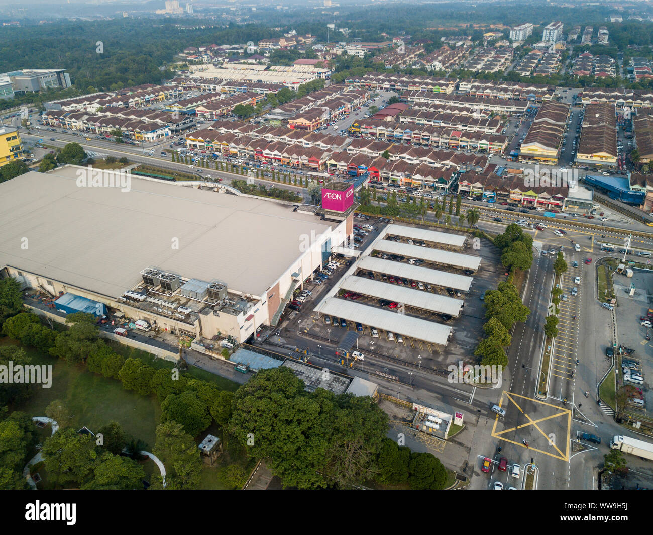 Johor Bahru Malaysia 6th September 2019 Aerial Drone Shot For