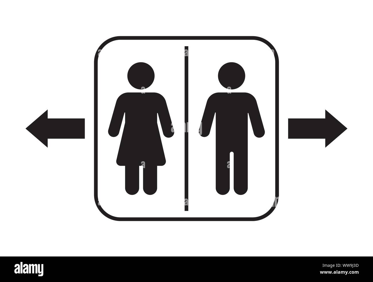 toilet signs Stock Vector