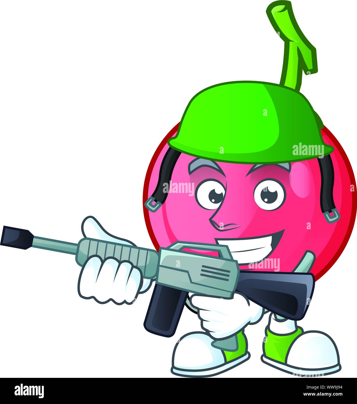 Army lovi lovi fruit in character mascot Stock Vector Image & Art Alamy