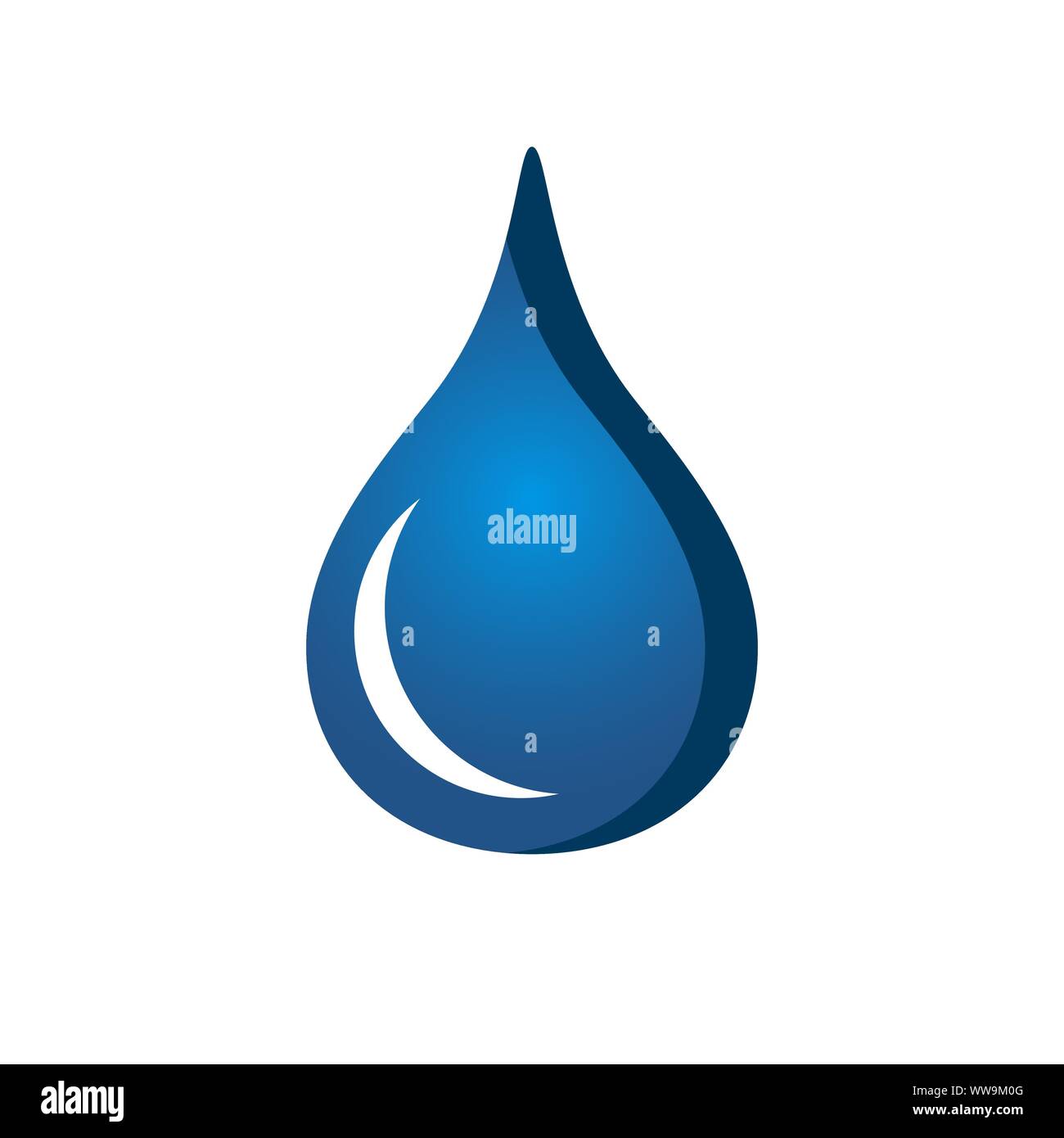 aqua drop Water droplet Logo eco mineral natural design vector template Stock Vector