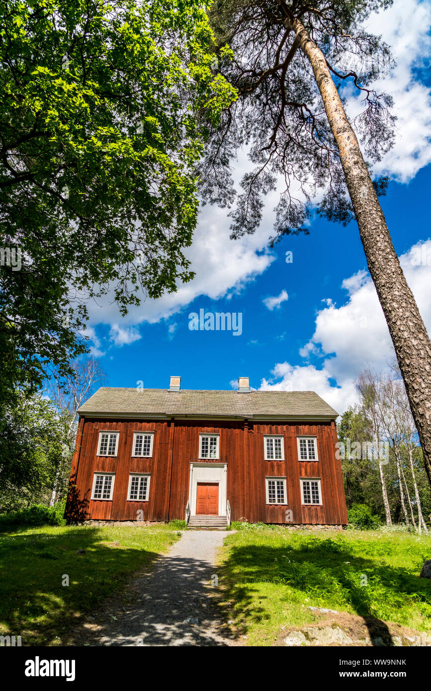 Farmhouse in the Skansen Open-Air Museum, Stockholm, Sweden Stock Photo