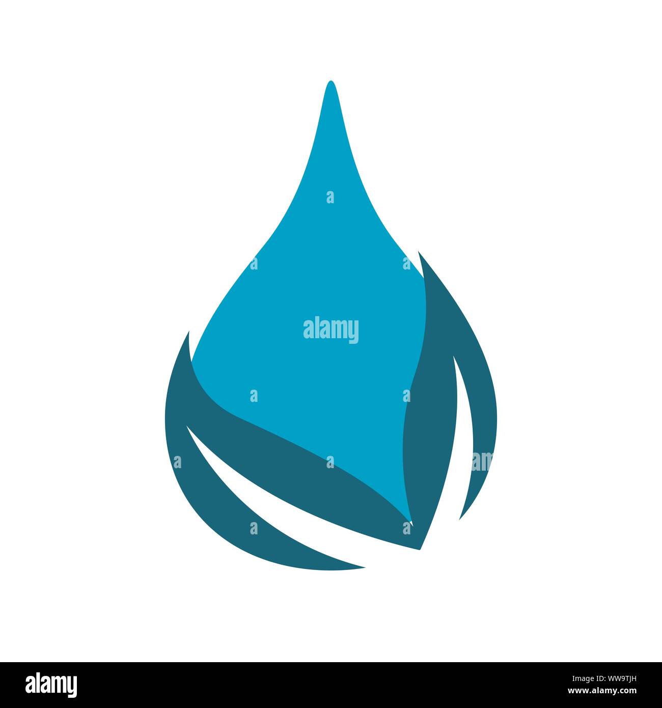 aqua drop Water droplet Logo eco mineral natural design vector template Stock Vector