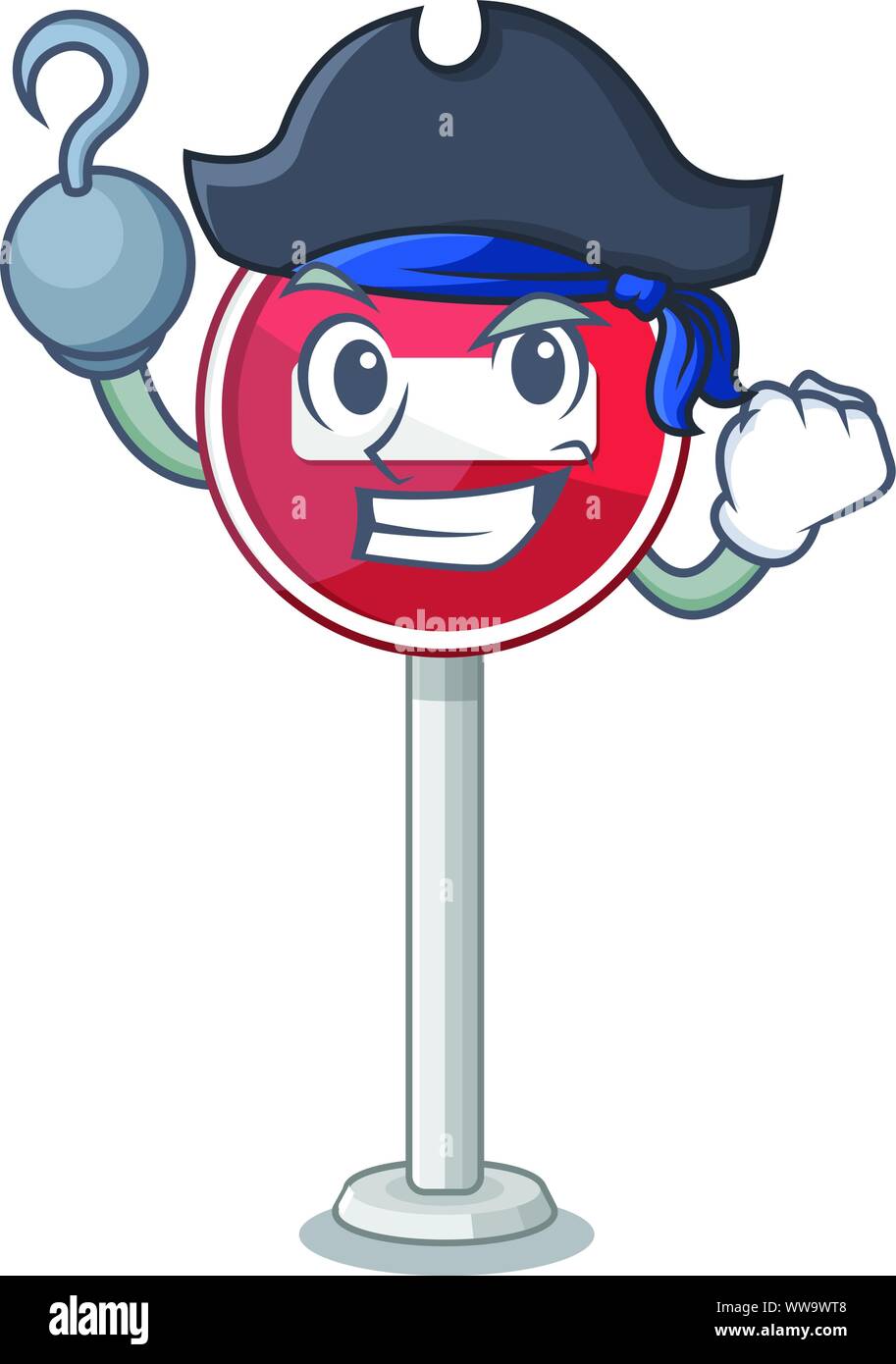 Pirate no entry mascot shaped on cartoon Stock Vector Image & Art - Alamy