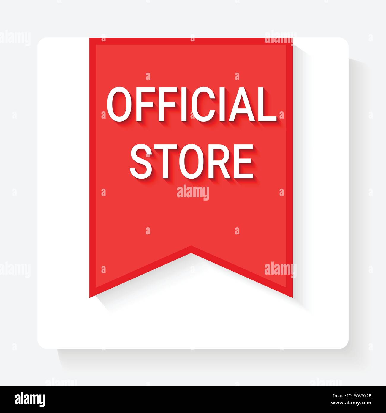 Vector design of official store label Stock Vector Image & Art Alamy