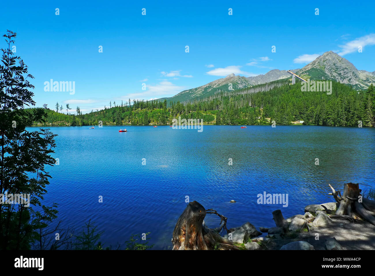 Lake in High Tatra Mountains, Slovakia Stock Photo