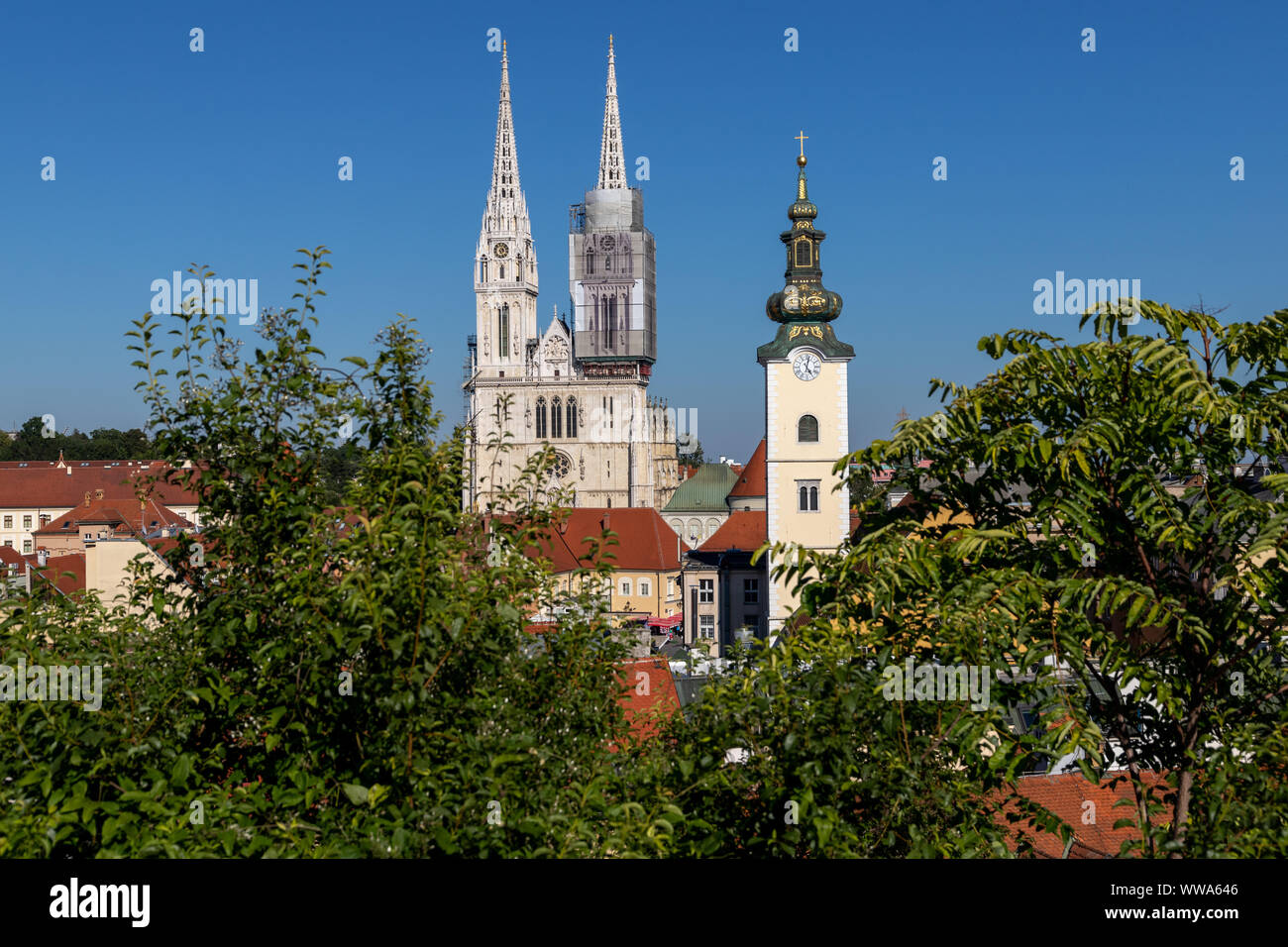 Zagreb capital city of Croatia Stock Photo