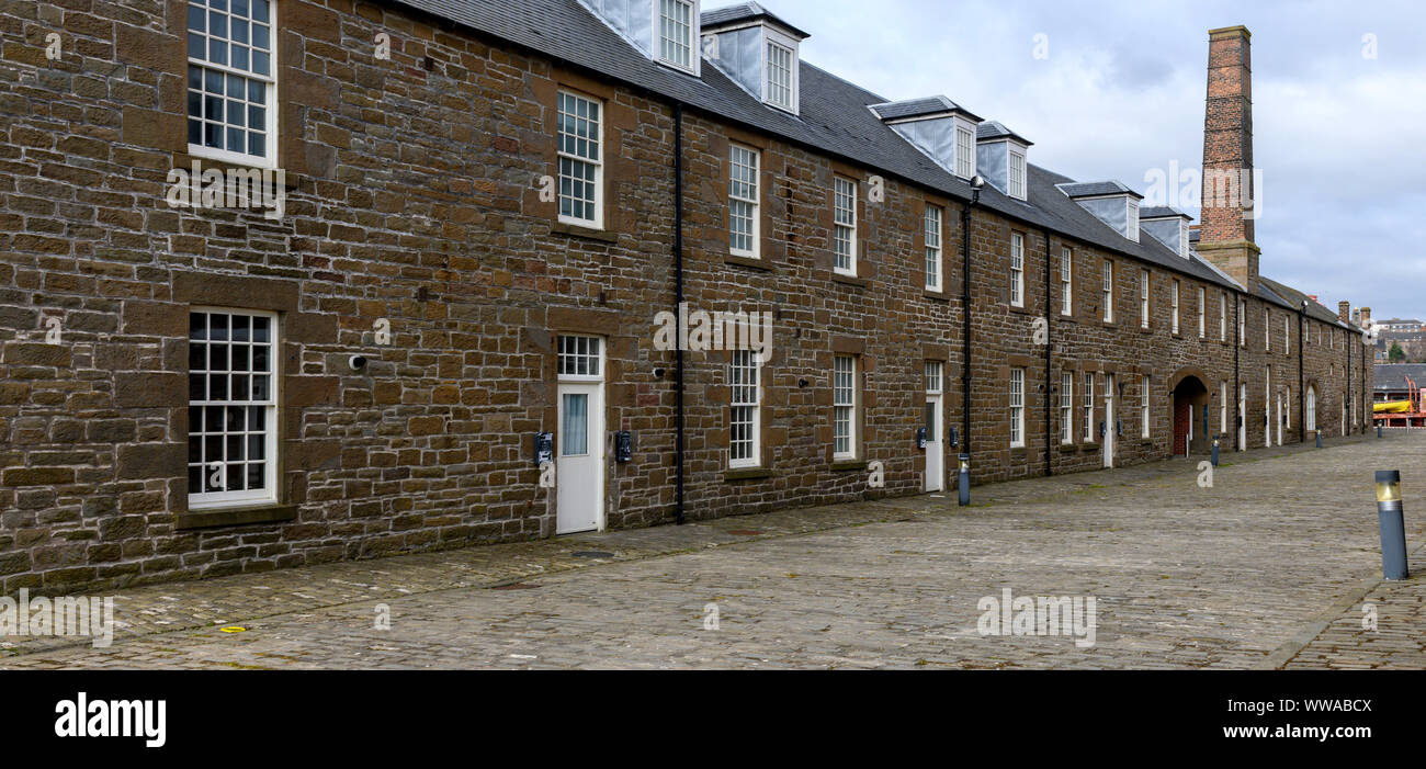 Chandlers Lane, Dundee, Scotland an historical street with