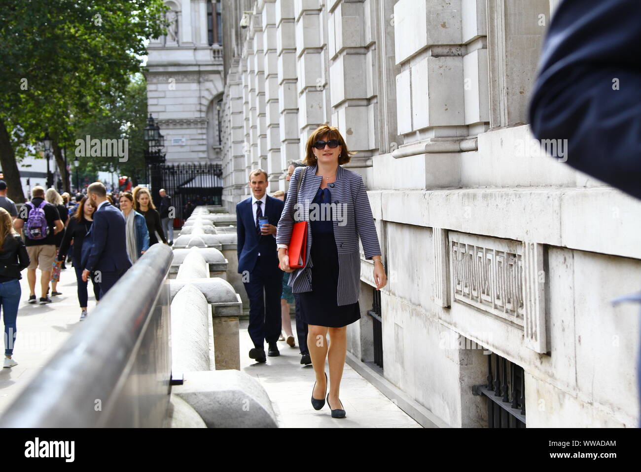 Nicky Morgan Mp Walking Along Whitehall Westminster London Uk