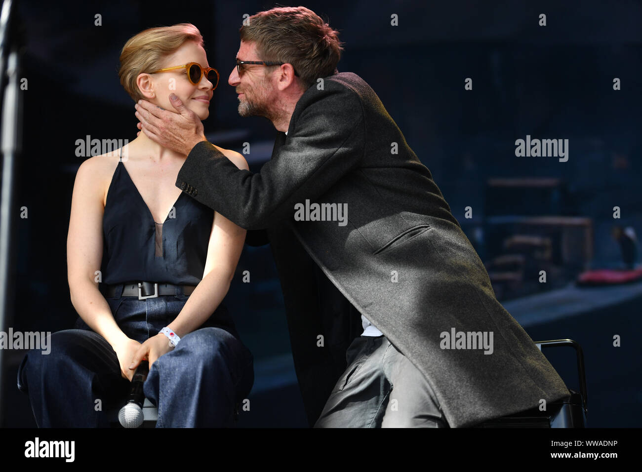Kate Phillips and Paul Anderson during the Peaky Blinders Festival in Birmingham. Stock Photo