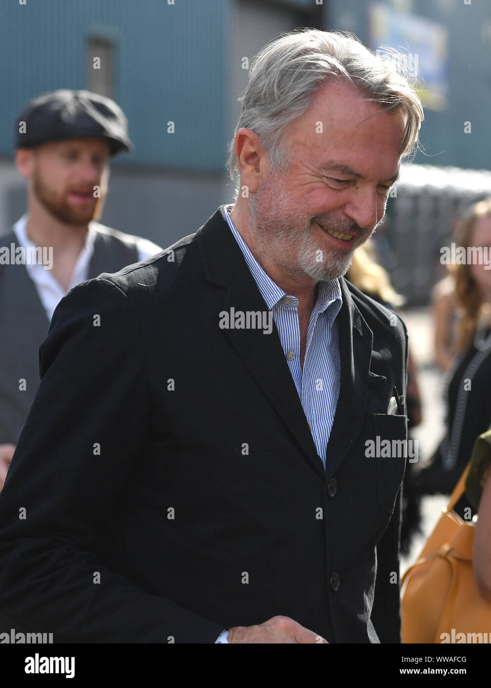 Sam Neill during the Peaky Blinders Festival in Birmingham. Stock Photo