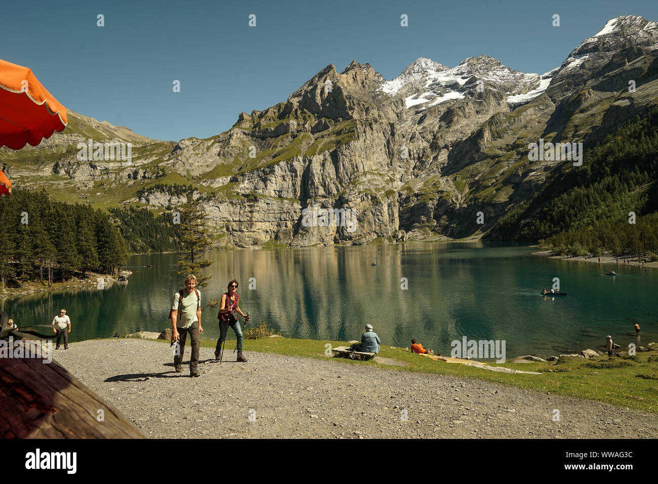 Lake oeschinen hi-res stock photography and images - Alamy