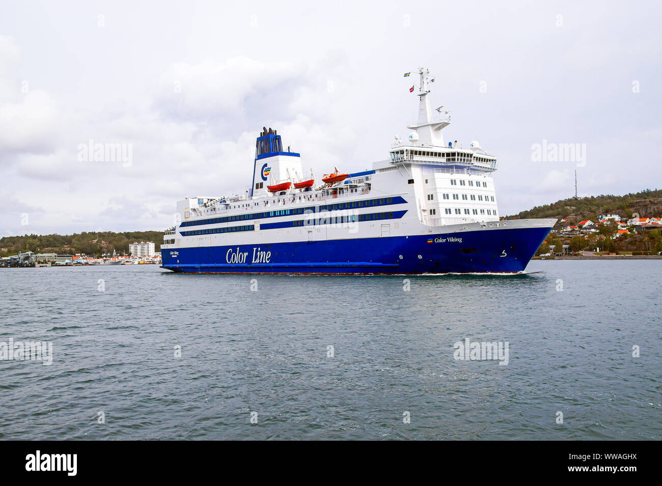 Color Line car and passenger ferry Color Viking at harbour Sandefjord Norway Europe Stock Photo